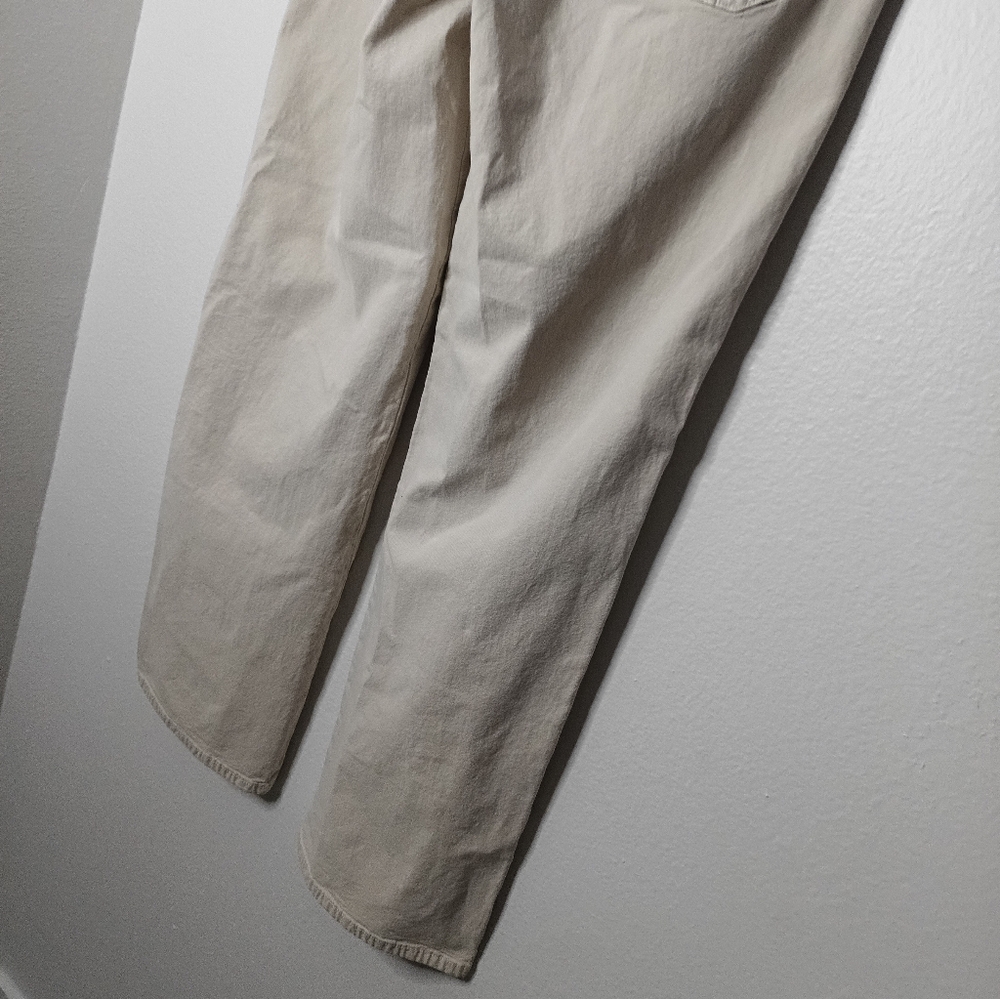 AE Stovepipe Wide Legs Tan Casual Pants Preppy Normcore Y2k Long/ Tall Length - Picture 9 of 11